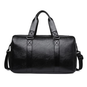 Leather Sports Duffle Bag - Oversized Yoga & Gym Tote with Travel Compartment