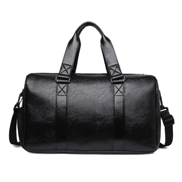 Leather Sports Duffle Bag - Oversized Yoga & Gym Tote with Travel Compartment