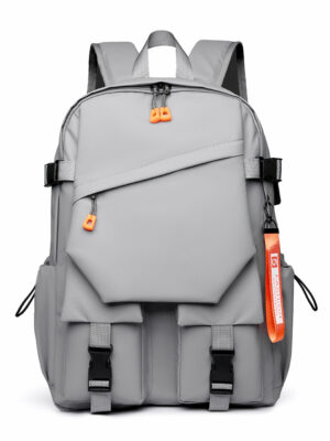 Gray Large Capacity Multi-Purpose Laptop Backpack - Durable Computer Bag & School Bookbag