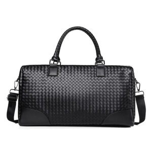 Leather Sports Duffle Bag - Oversized Yoga & Gym Tote with Travel Compartment