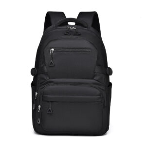 Large Capacity Black Backpack for Laptop - Multi-Functional Travel Backpack, School Bag & Work Commuter Backpack