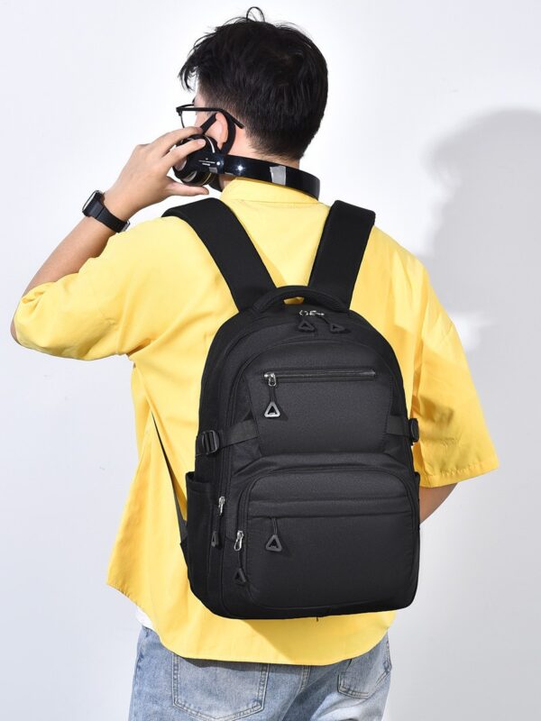 Large Capacity Black Backpack for Laptop - Multi-Functional Travel Backpack, School Bag & Work Commuter Backpack