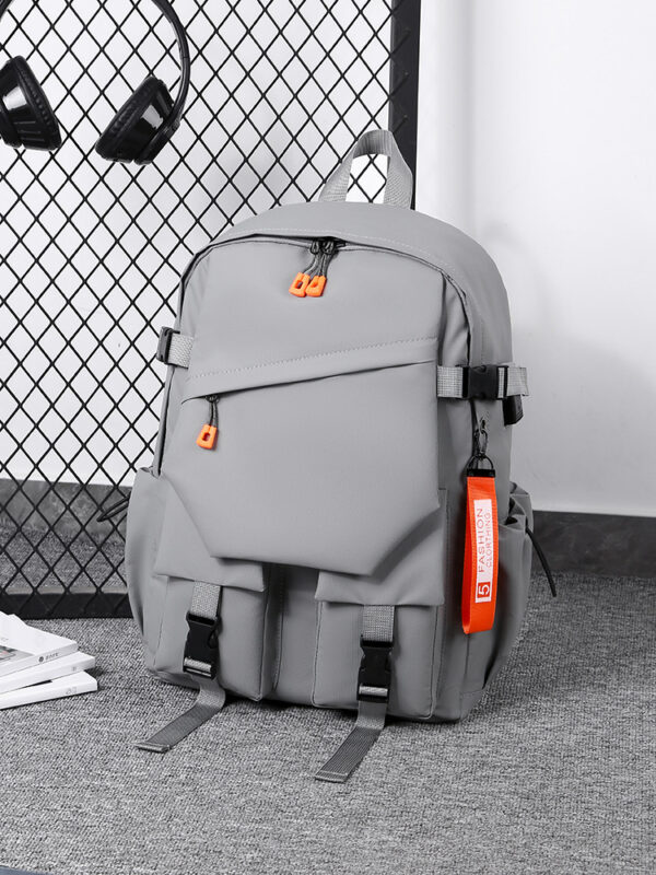 Gray Large Capacity Multi-Purpose Laptop Backpack - Durable Computer Bag & School Bookbag