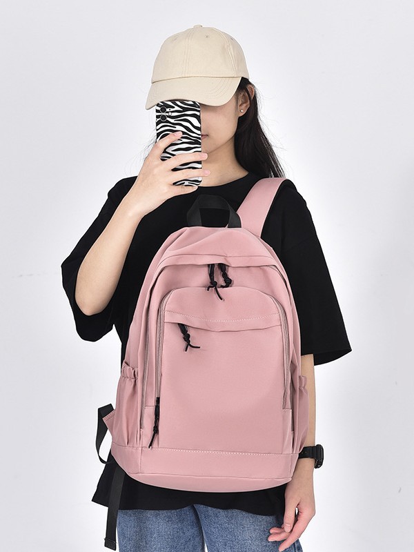 Pink Large Capacity Multi-Function Backpack - Laptop Bag & School Backpack