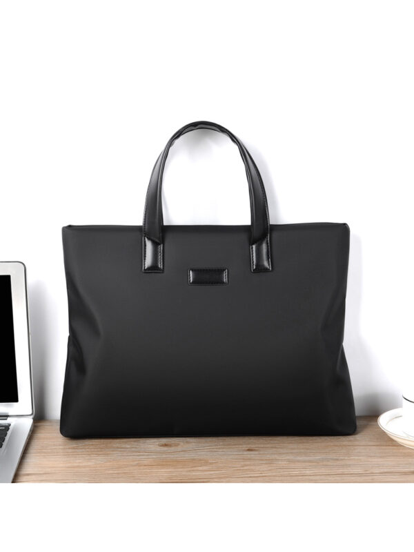 Large Capacity Black Business Laptop Bag - Professional Briefcase & Computer Messenger Bag