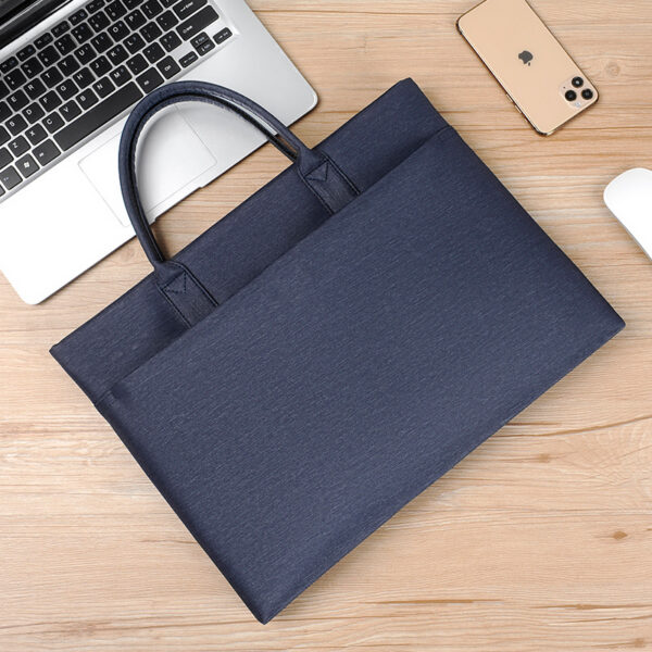 Blue Business Laptop Bag - Professional Briefcase & Messenger Bag