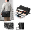 Genuine Leather Business Laptop Bag - Professional Briefcase & Messenger Bag