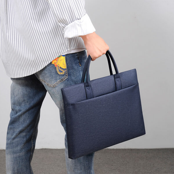 Blue Business Laptop Bag - Professional Briefcase & Messenger Bag