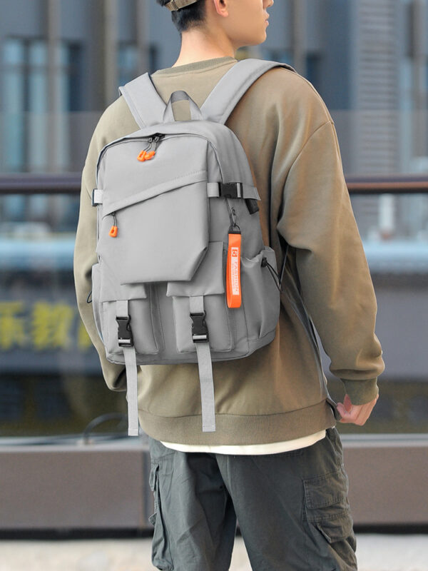 Gray Large Capacity Multi-Purpose Laptop Backpack - Durable Computer Bag & School Bookbag