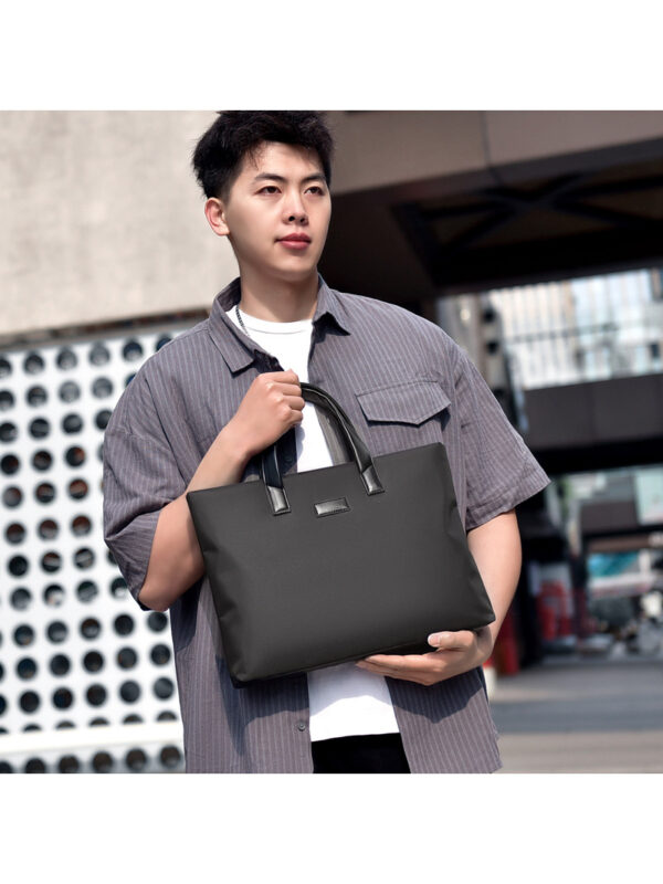 Large Capacity Black Business Laptop Bag - Professional Briefcase & Computer Messenger Bag
