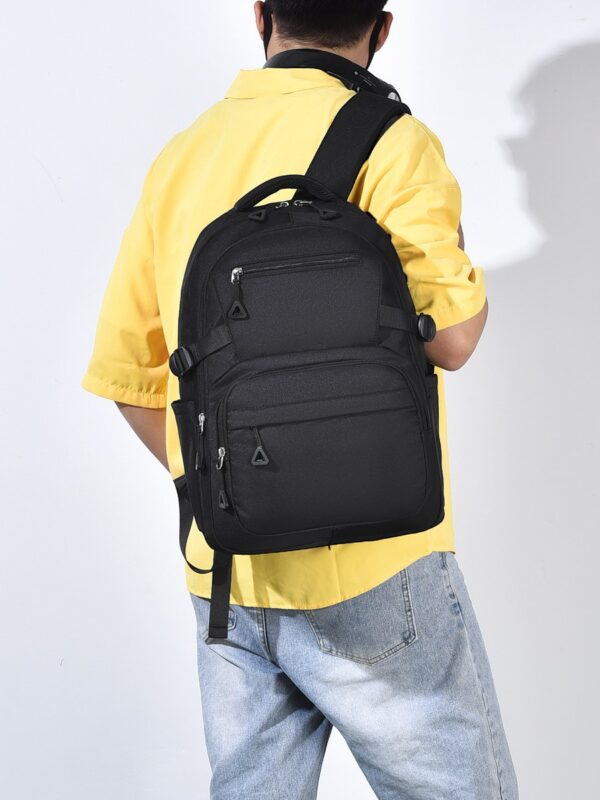Large Capacity Black Backpack for Laptop - Multi-Functional Travel Backpack, School Bag & Work Commuter Backpack