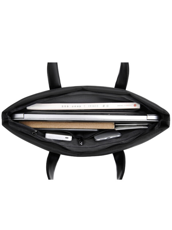 Large Capacity Black Business Laptop Bag - Professional Briefcase & Computer Messenger Bag
