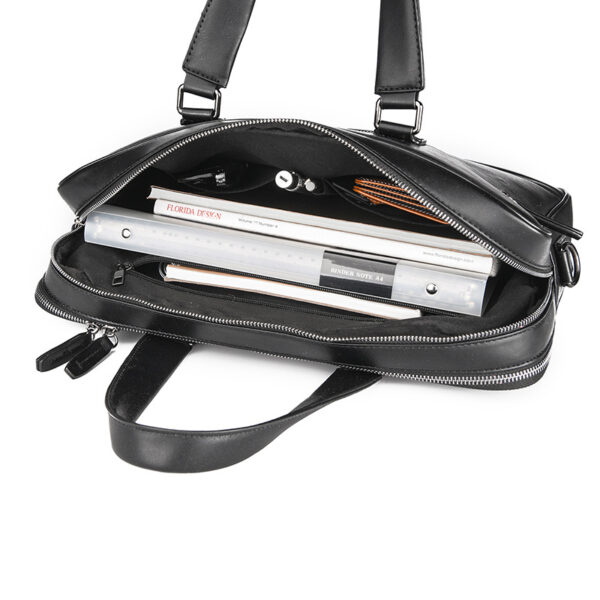 Genuine Leather Business Laptop Bag - Professional Briefcase & Messenger Bag