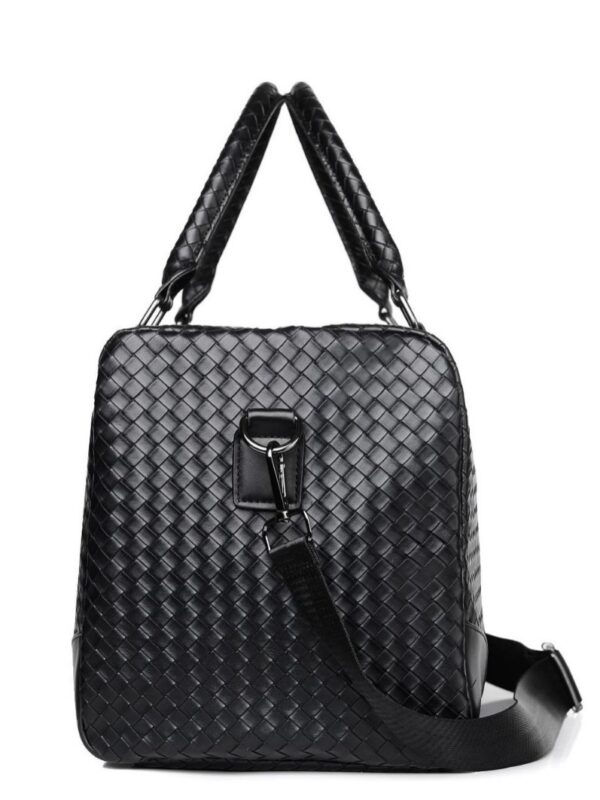 Leather Sports Duffle Bag - Oversized Yoga & Gym Tote with Travel Compartment