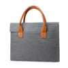 Gray Business Laptop Bag - Professional Briefcase & Messenger Bag