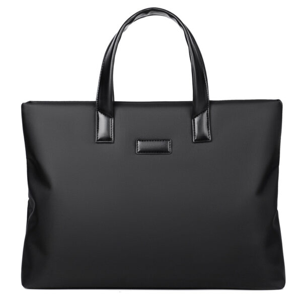 Large Capacity Black Business Laptop Bag - Professional Briefcase & Computer Messenger Bag