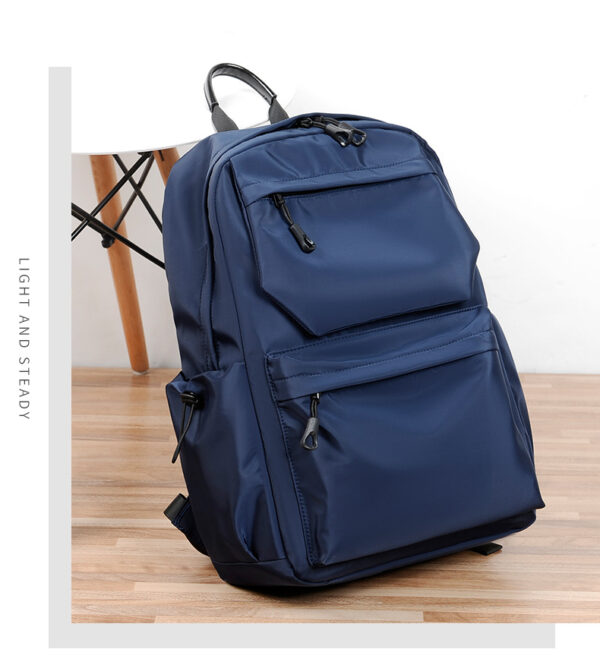 Large Capacity Blue Laptop Backpack – Multi-Functional Travel & School Bag