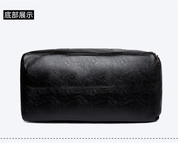 Leather Sports Duffle Bag - Oversized Yoga & Gym Tote with Travel Compartment